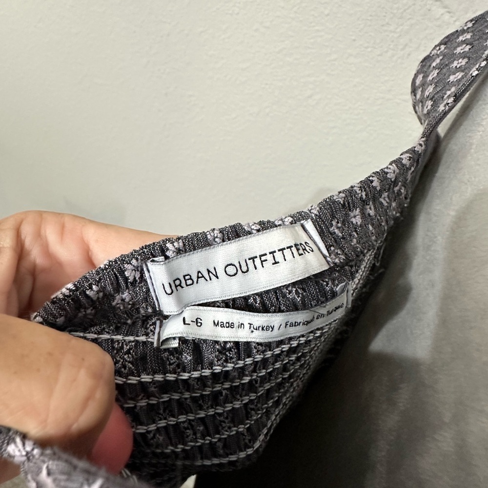 Urban Outfitters Gray Patterned Mini Dress - Picture 8 of 9